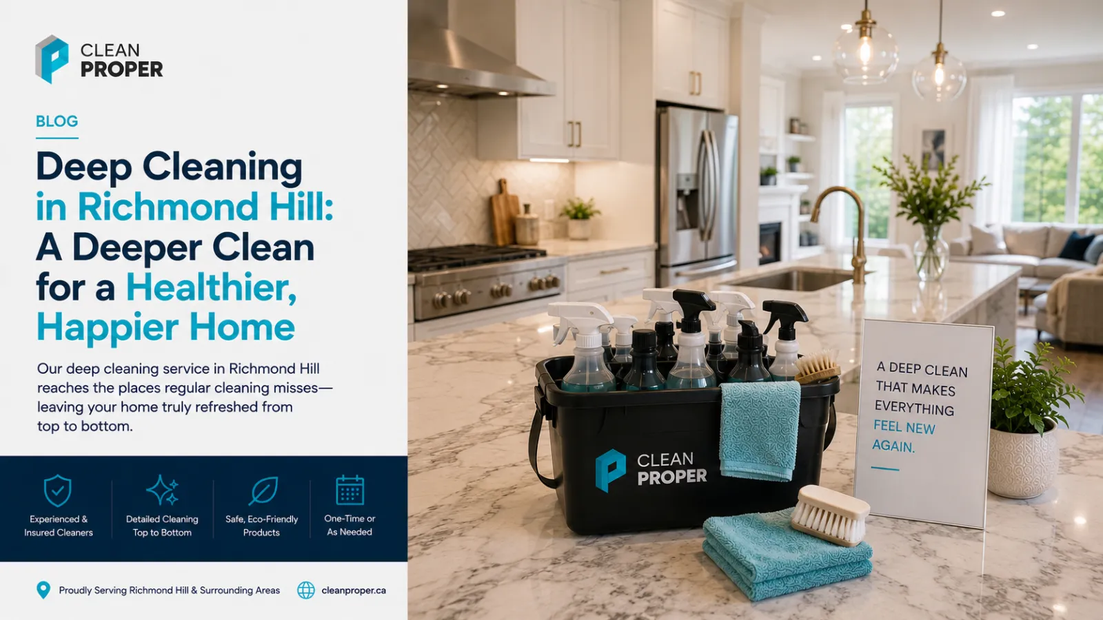 A spacious Richmond Hill family home after a thorough deep clean